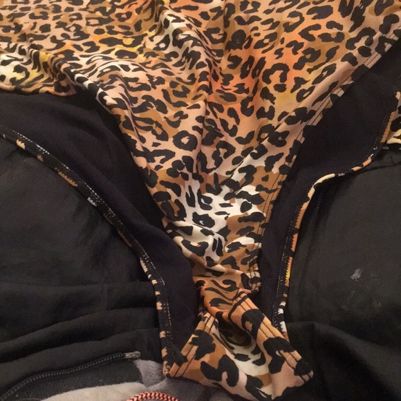 (3X) Cynthia Rowley Bodysuit/bathingsuit animal print long sleeves stretch - Picture 6 of 10